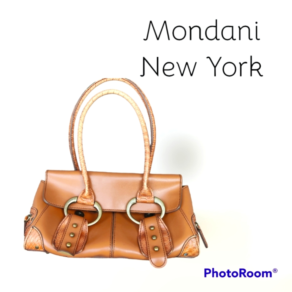 Mondani New York Buckle Flap satchel handbag